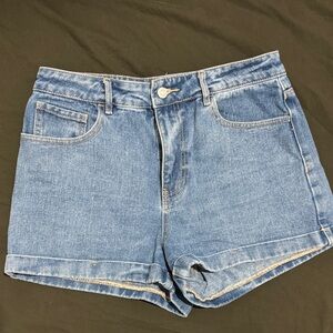 PacSun Light Blue Jean Mom Shorts
